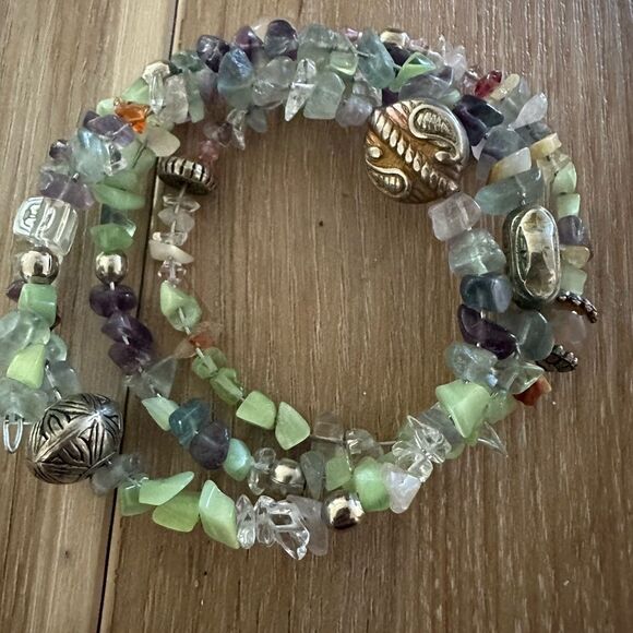 Polished Stone/Glass Jewelry Bundle (7) - Picture 6 of 8